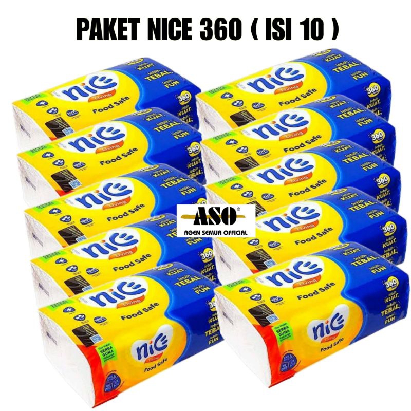 Tisu nice 360helai 10pcs/ paket 10pcs tisu nice 360helai