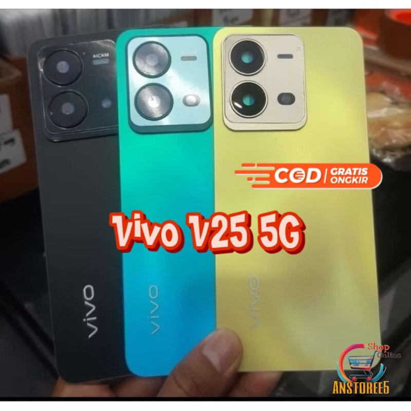 VIVO V25 5G - Bcekdoor Tutup Belakang Hp Plus Ring Kaca Kamera