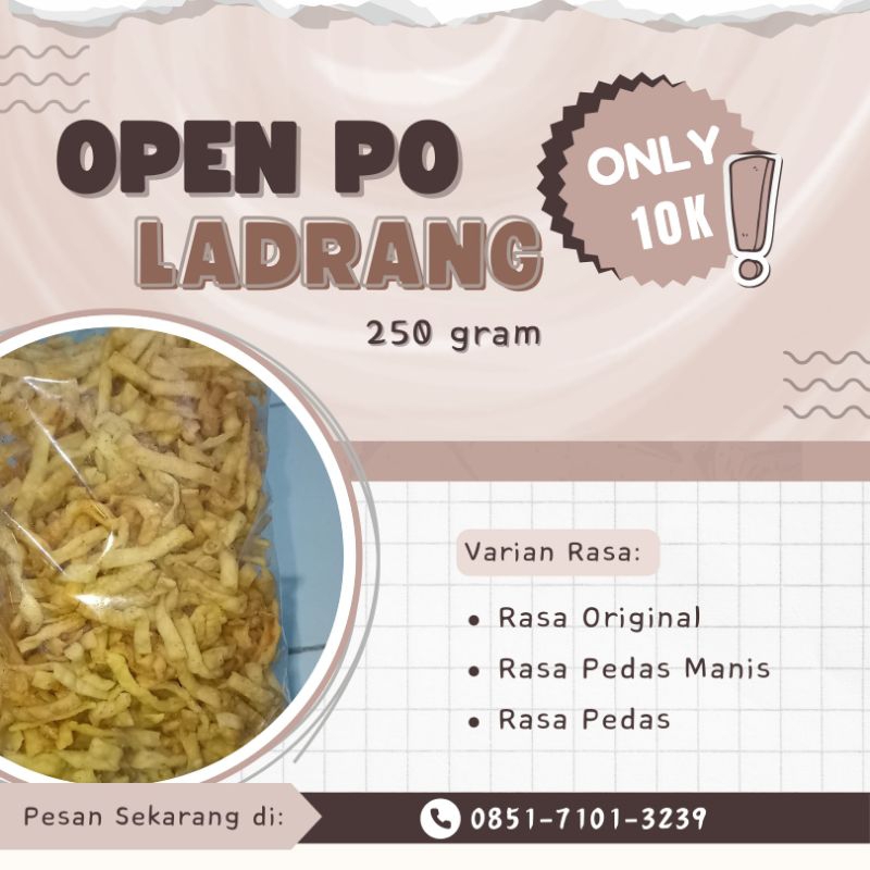 

Kue Ladrang 250 gram | Camilan Gurih | Kue Lebaran | feauty.id