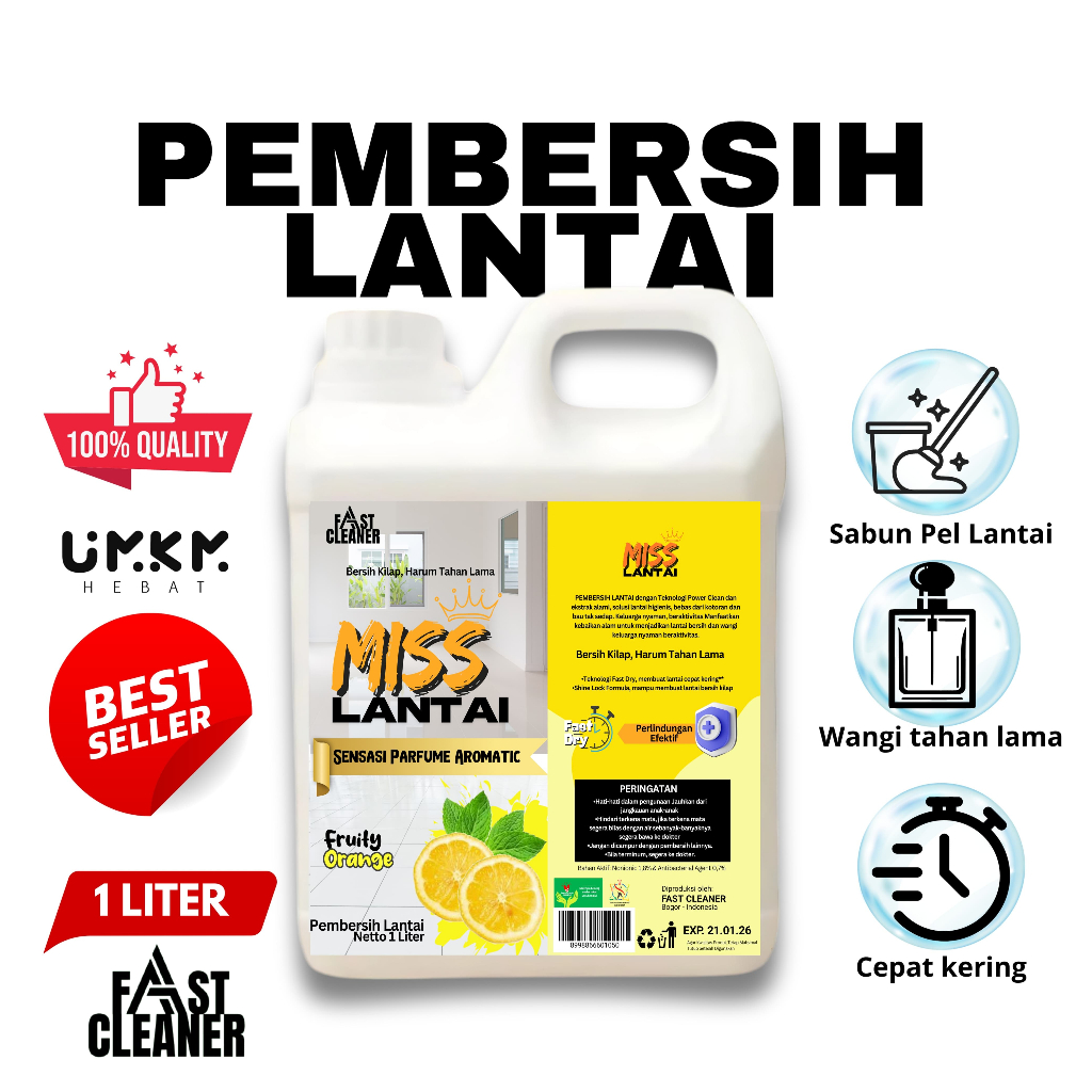 Pembersih lantai - Pengepel lantai 1L -pembersih lantai