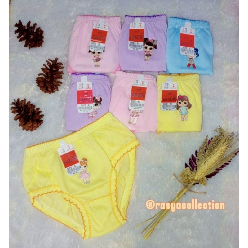 12pcs CD Kriwil Polos Anak Cewek