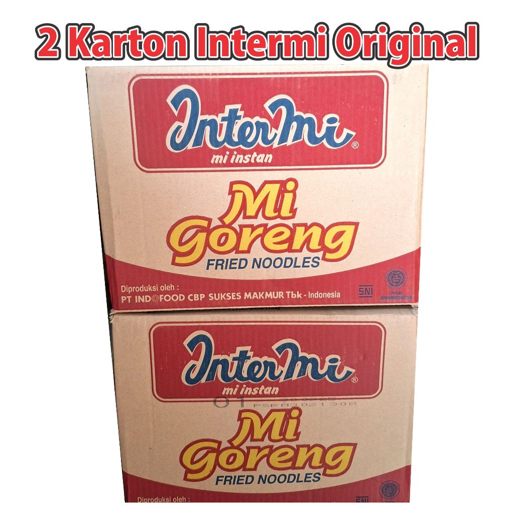 

2 Karton Intermie Original mie goreng indofood