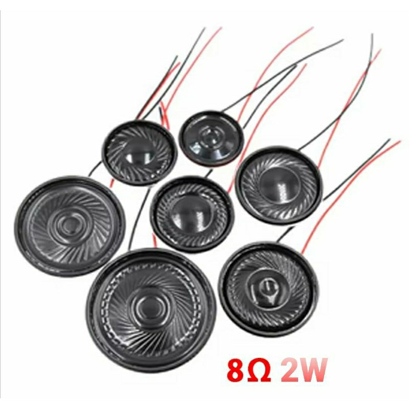 Speaker Mini Horn Loud Speaker Buzzer Tipis 40mm 8ohm 2Watt
