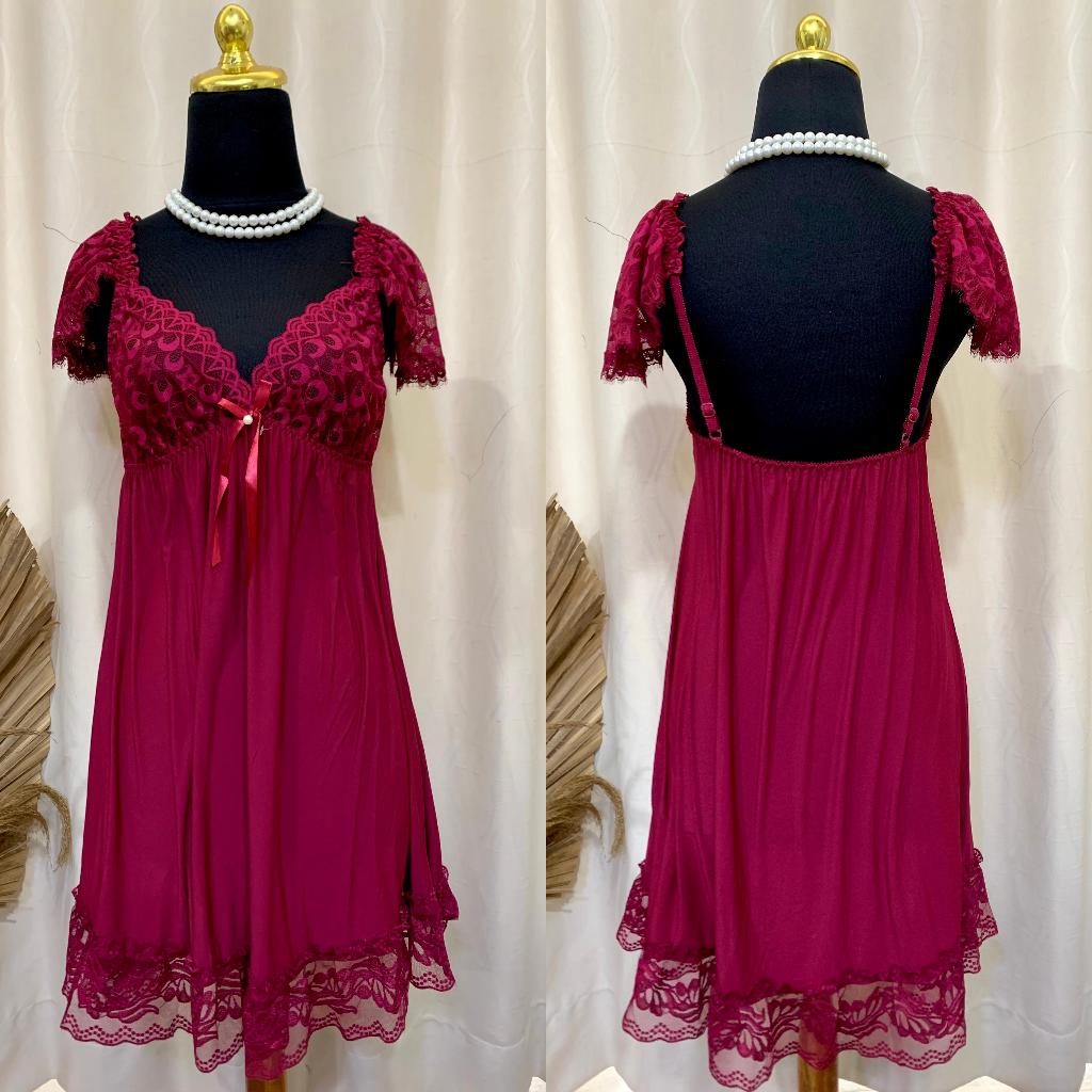 Cuci Gudang  Lindagalz Avery Sexy Lingerie Jumbo Big Size Baju Tidur Sexy 1586 Baju Haram Wanita