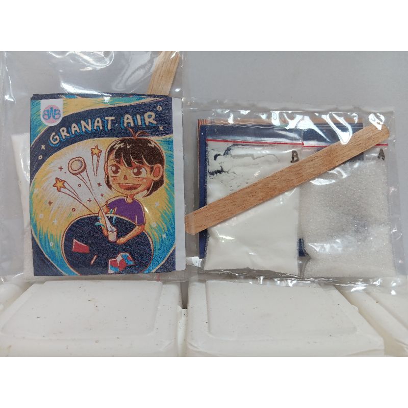 mainan eksperimen sains anak granat air