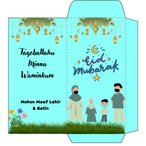 

Amplop Lebaran - Lebaran Idil Fitri - Free Custom Warna & Tulisan (25pcs)