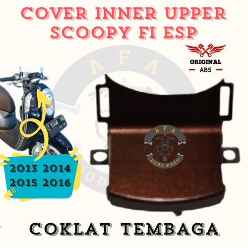 Cover Inner Upper Bawah Batok Spedometer Scoopy K16 FI ESP 2013 2014 2015 2016 Coklat Tembaga Glossy