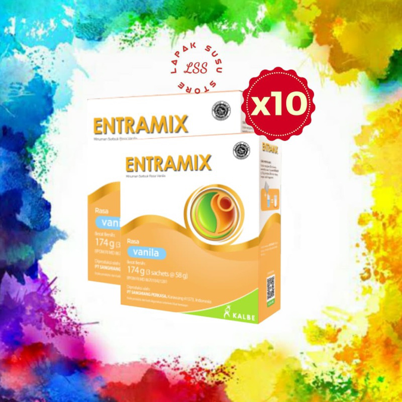 

10 Box - Entramix Vanila / Coklat - Nutrisi Lengkap untuk Dewasa