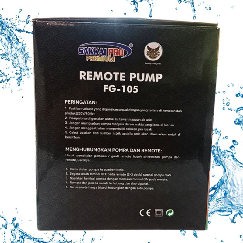 SAKKAI PRO FG 105 POMPA REMOTE KOLAM AQUARIUM AQUASCAPE