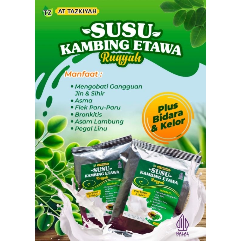 

SUSU KAMBING ETAWA RUQYAH 200 gram (Plus Bidara dan Kelor) [BONUS SABUN HERBAL] JULI 2027