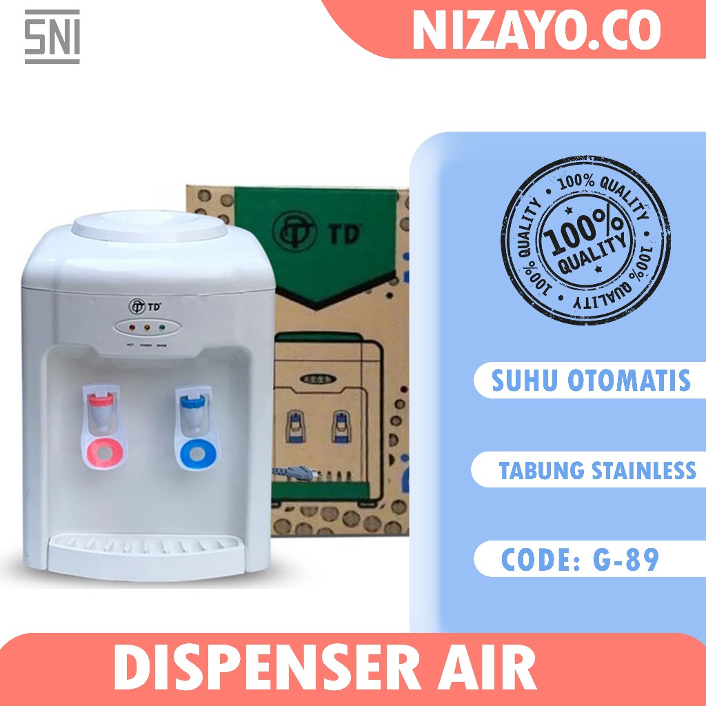 TD Dispenser Air Suhu Panas dan Normal / Dispenser Galon Listrik Premium Bergaransi
