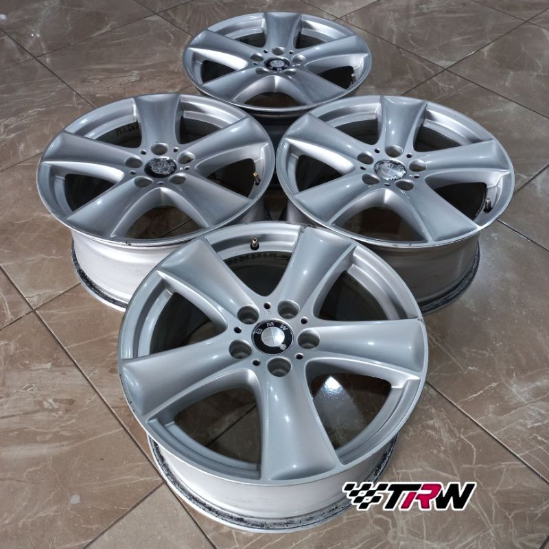 VELG ORI BMW X5 RING 18 H5X120 LEBAR 8.5 INCHI ET 46 SILVER