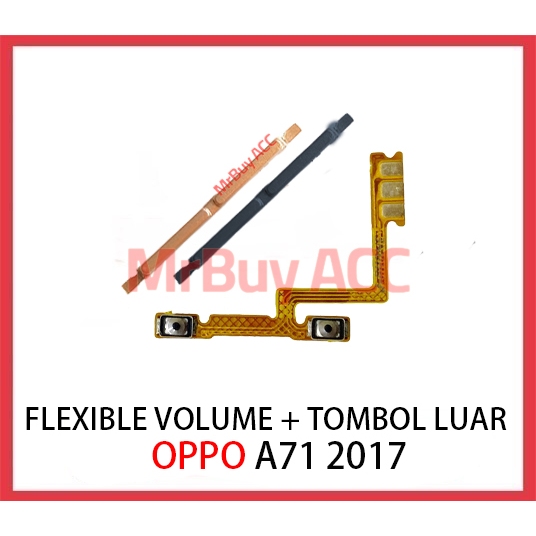 Flexible Volume + Tombol Luar Volume Oppo A71 2017
