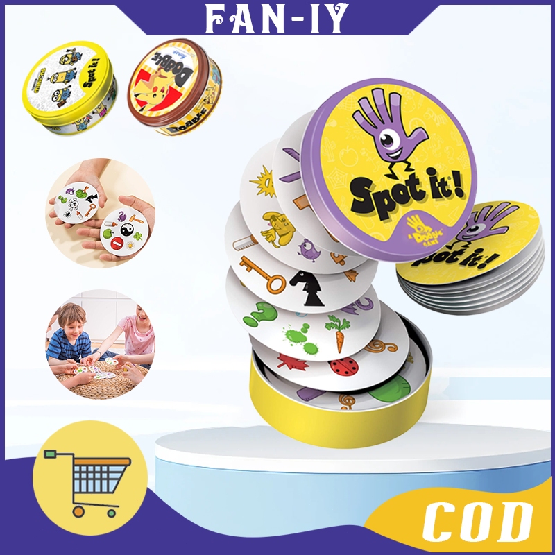 Spot It Dobble Card Game / Mainan Spot It / Kartu Spot It