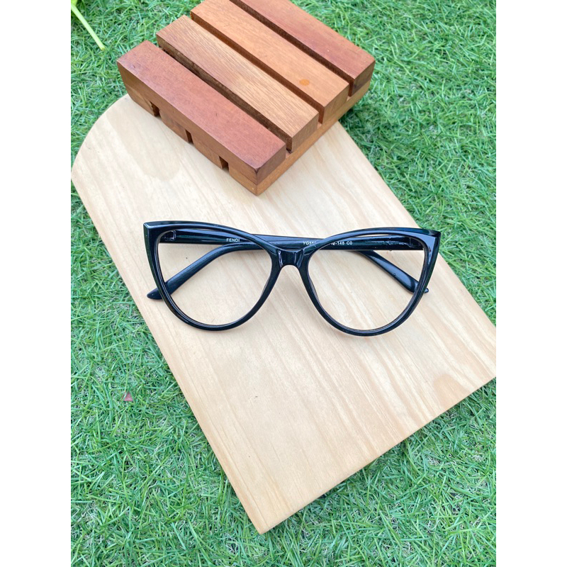 KACAMATA CAT EYE, KACAMATA FENDI, Kacamata anti radiasi normal, photocromic normal, minus, photocrom