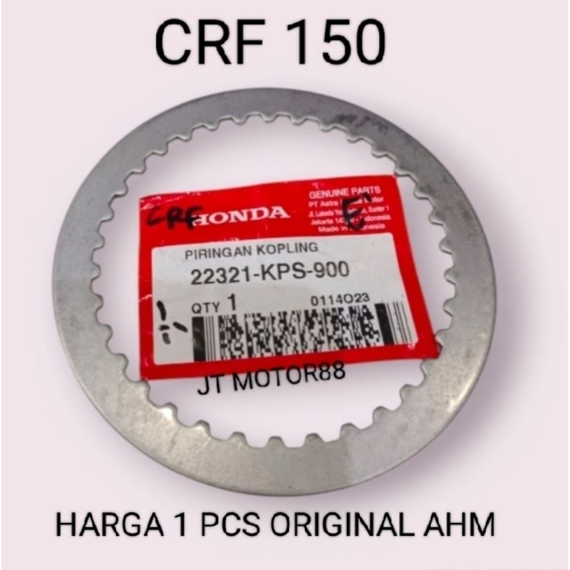 PLAT GESEK KAMPAS KOPLING CRF 150 ORIGINAL 22321 KPS 900