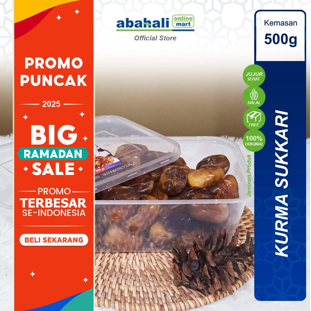 

Kurma Sukari 500gr Al Qassim Kurma Sukkari Premium untuk Suplemen Kesehatan Oleh Oleh Haji dan Umroh