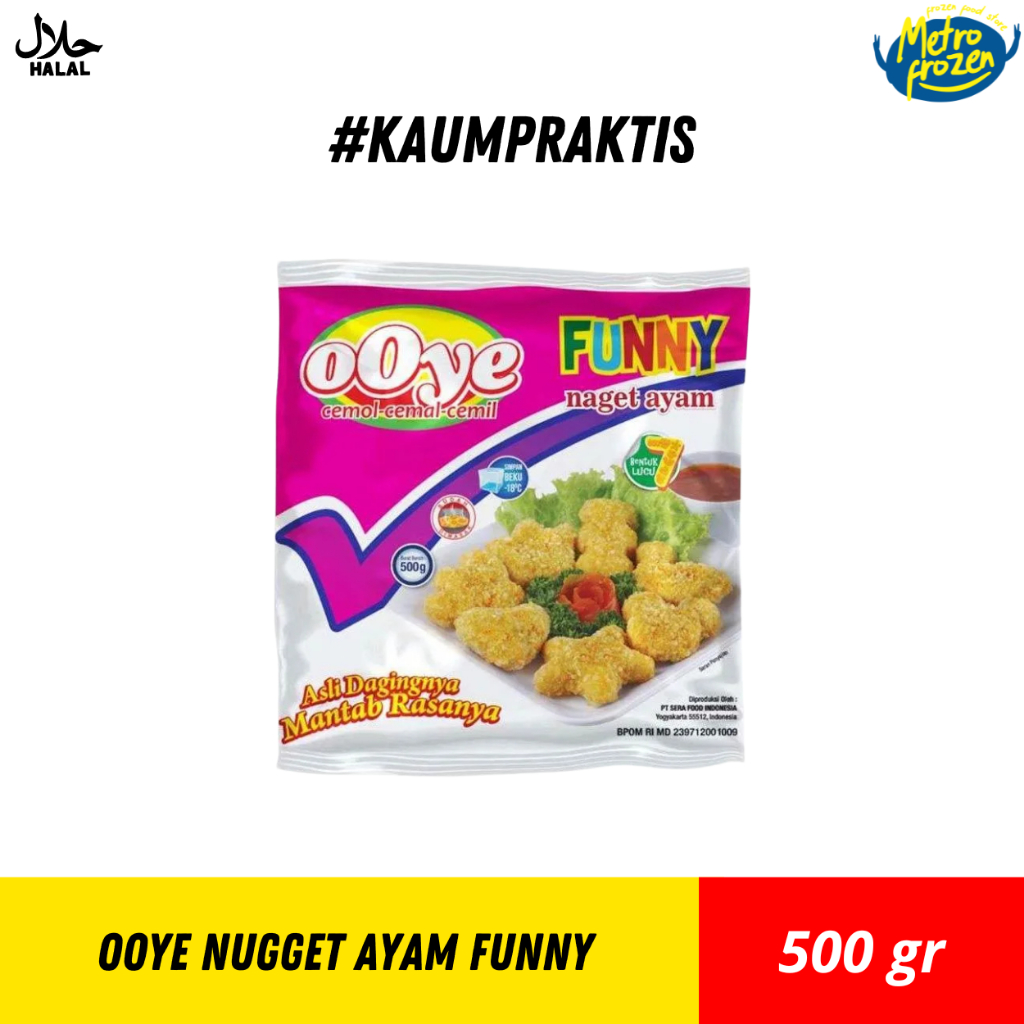 

OOYE Funny Nugget Ayam 500gr //chicken nugget ooye //naget ayam promo