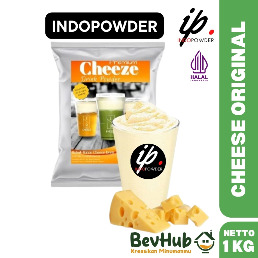 

BEVHUB | Bubuk Minuman CHEESE ORIGINAL1Kg - CHEESE ORIGINAL Powder 1Kg | Indopowder Booster