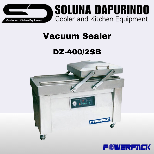 POWERPACK Mesin Vacuum DZ-400/2SB / DZ4002SB / Mesin Vakum Kemasan