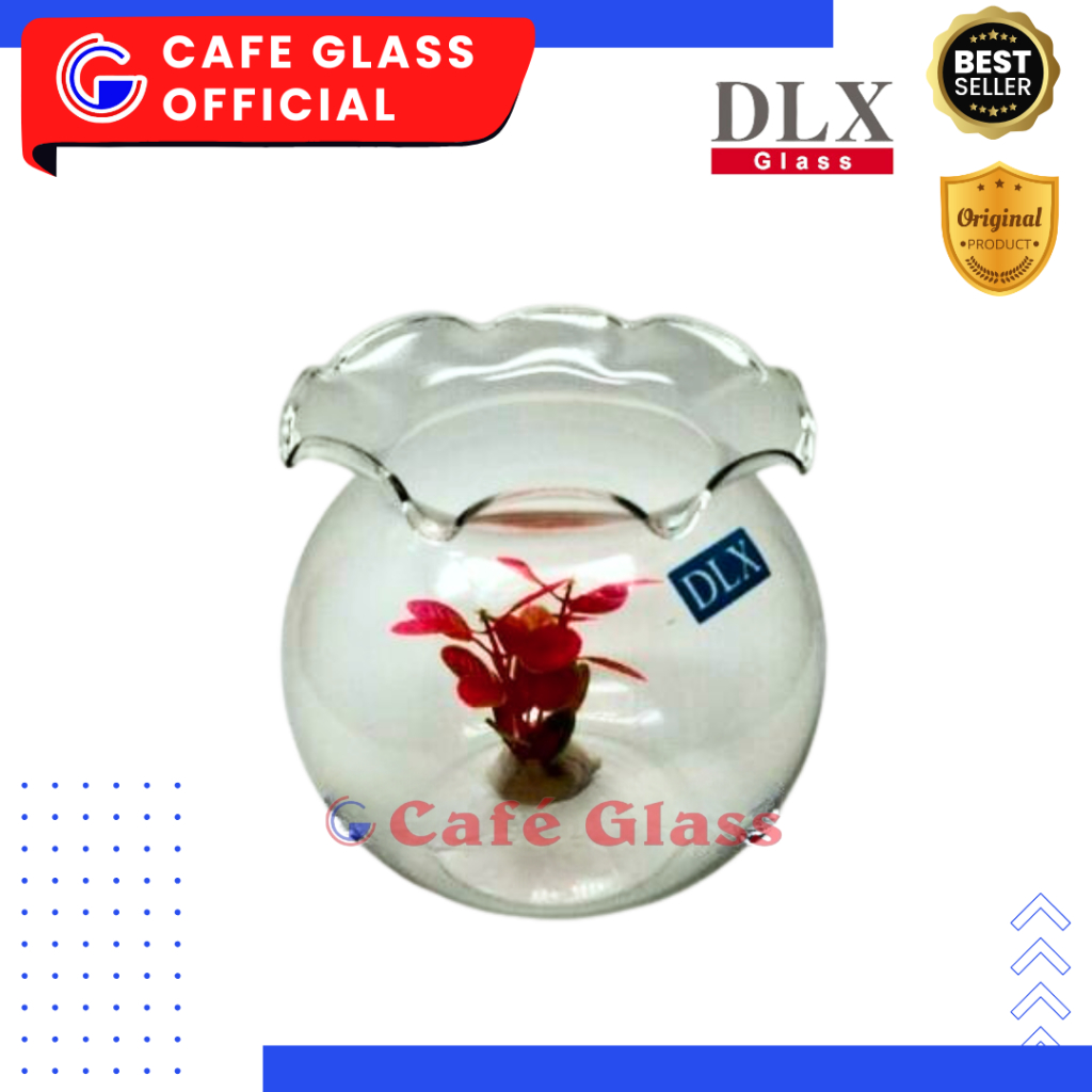 AQUARIUM BULAT AESTHETIC | AKUARIUM IKAN CUPANG | AQUARIUM SHELLA 1.5L DLX KACA