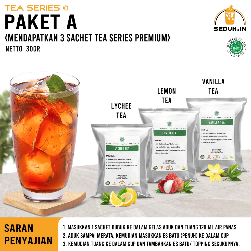 

Bubuk minuman Paket A Kemasan Sachet