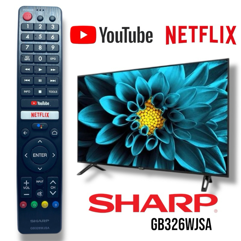 SHARP remot tv led smart tv sharp aquos remot sharp GB326WJSA tv led smart android