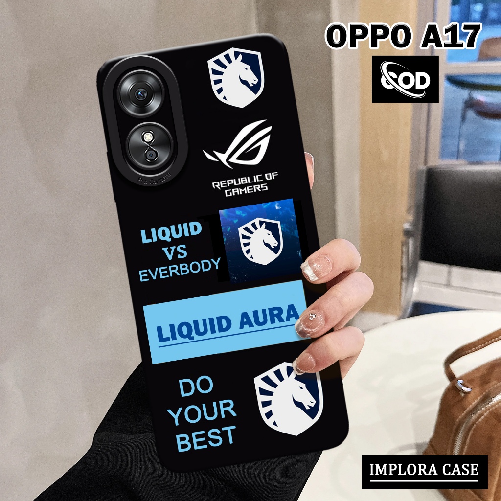 Case OPPO A17 Case GAMING IMPLORA CASE Casing OPPO A17 Softcase Pro Camera OPPO A17 Casing & Skin Ha
