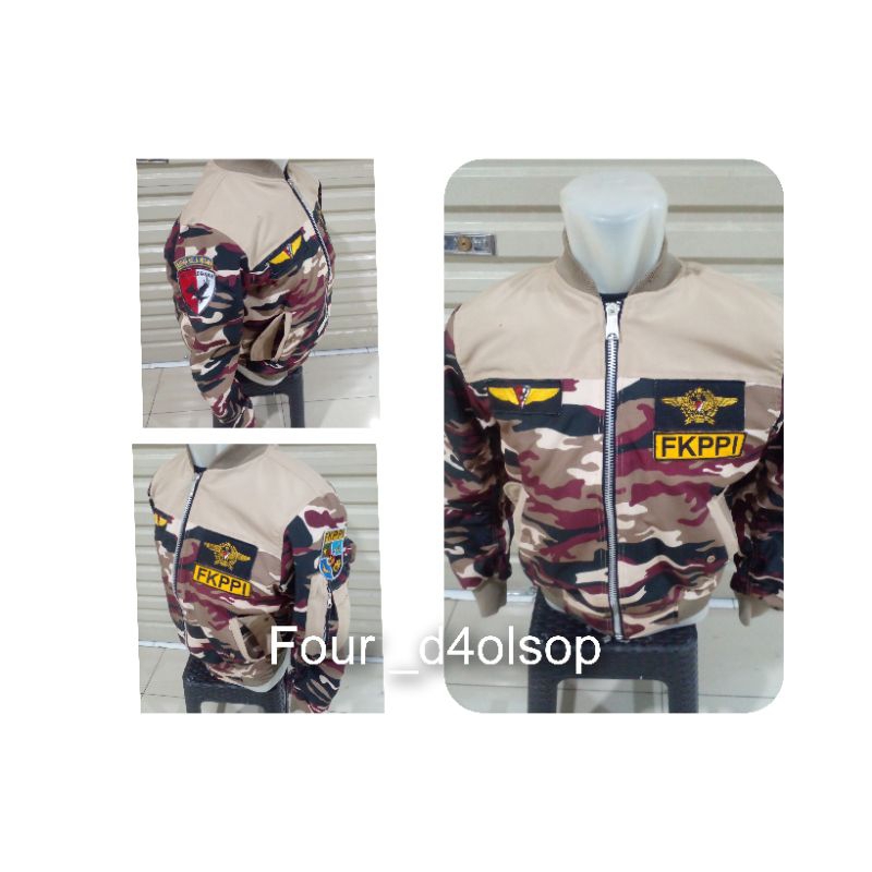 jaket FKPPI loreng | jaket bomber