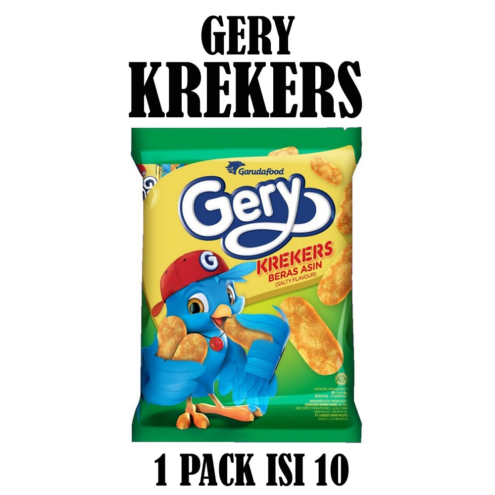 

SNACK GERY KREKERS BERAS ASIN PACK ISI 10