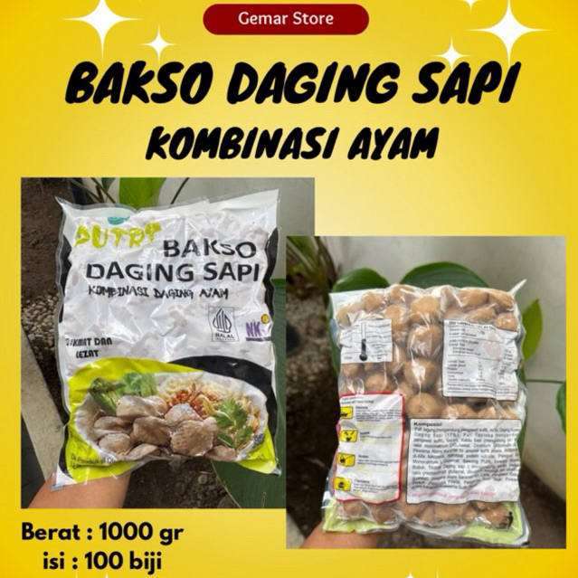 

Bakso Daging Sapi Mix Ayam isi 100pc Termurah