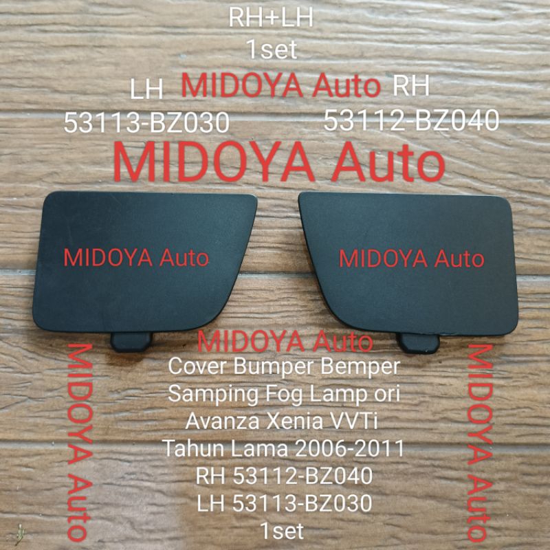 Cover Bumper Bemper Samping Fog Lamp Avanza Xenia VVTi 53112-BZ040 53113-BZ030 ori 1set