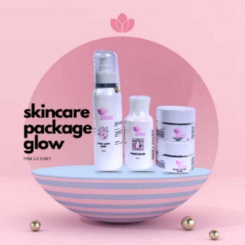 PAKET GLOW PRM LUXURY FORMULA LAMA ||  SKINCARE PRM LUXURY KEMASAN PUTIH