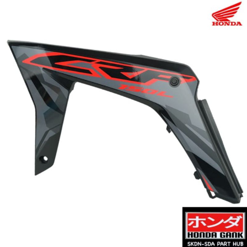 Cover Body Kiri Set Hitam Type 1 Honda CRF 150L ORIGINAL 17556K84960ZA