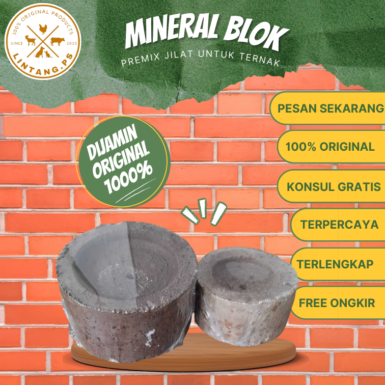 MINERAL BLOK KAMBING - mineral Sapi - Mineral Kambing - Premix Kambing - Mineral Blok Jakarta 500 gr