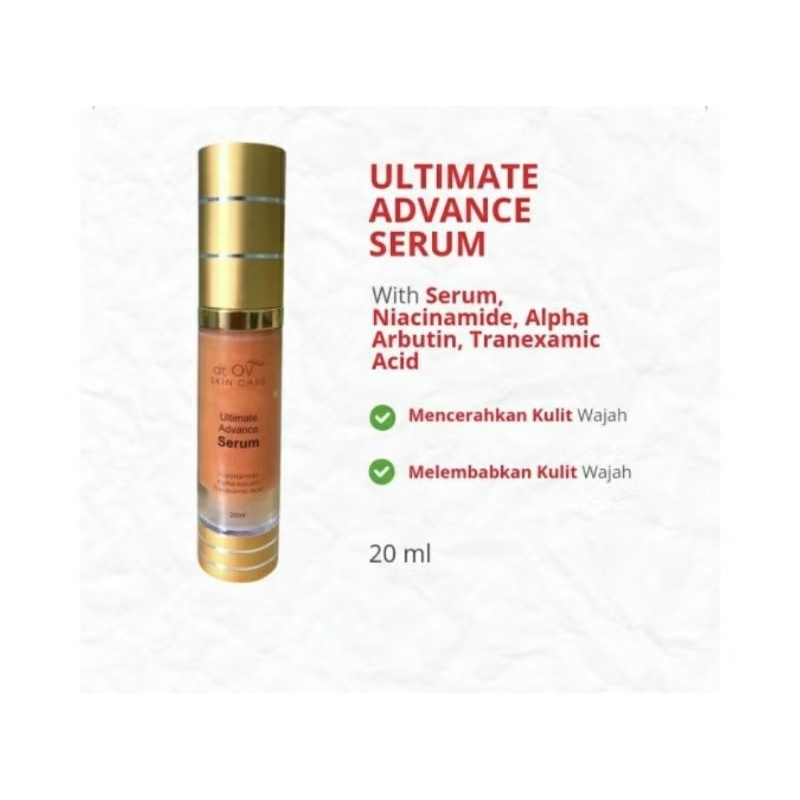 Serum Glowing dr.OV Skin Care 20ml, BPOM, Original 100%, Ready ya