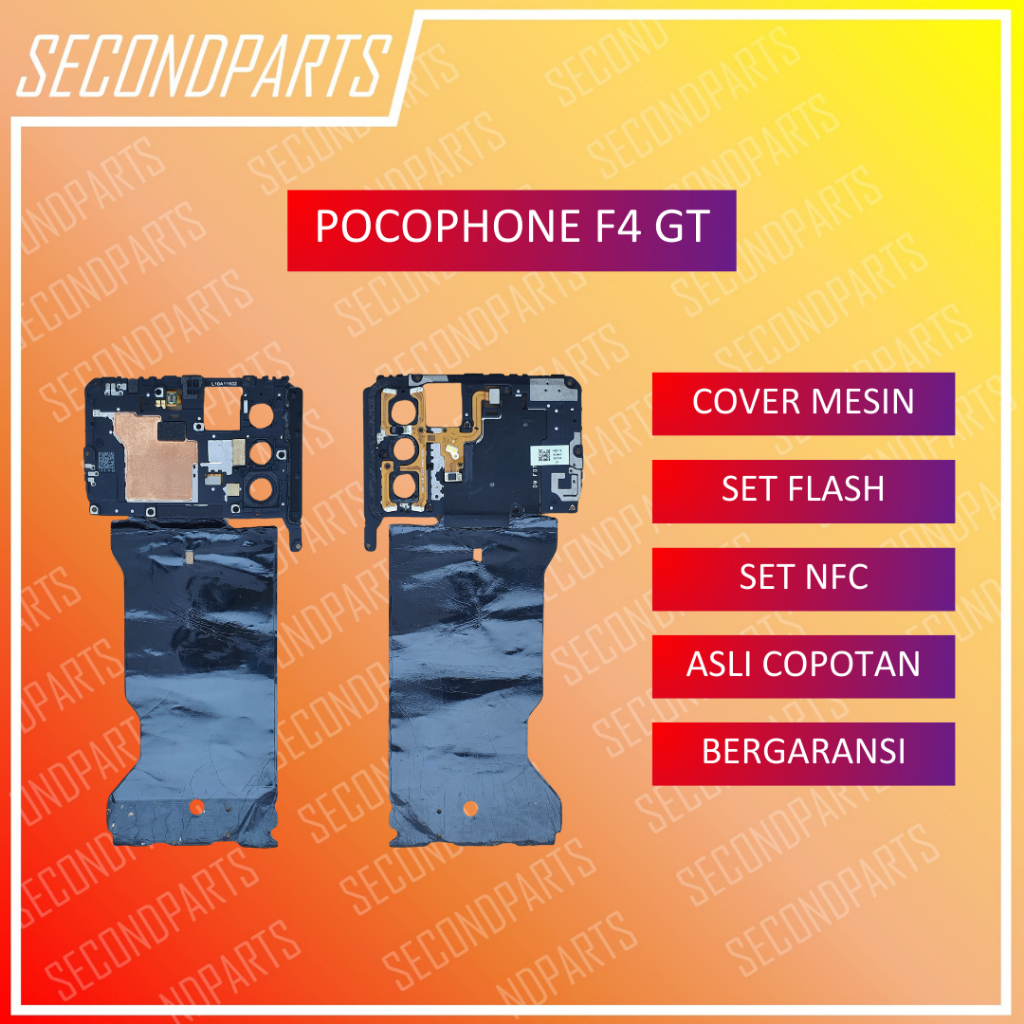 COVER RANGKA TUTUP MESIN ATAS PENGUAT GPS & WIFI NFC POCO F4 GT ORIGINAL
