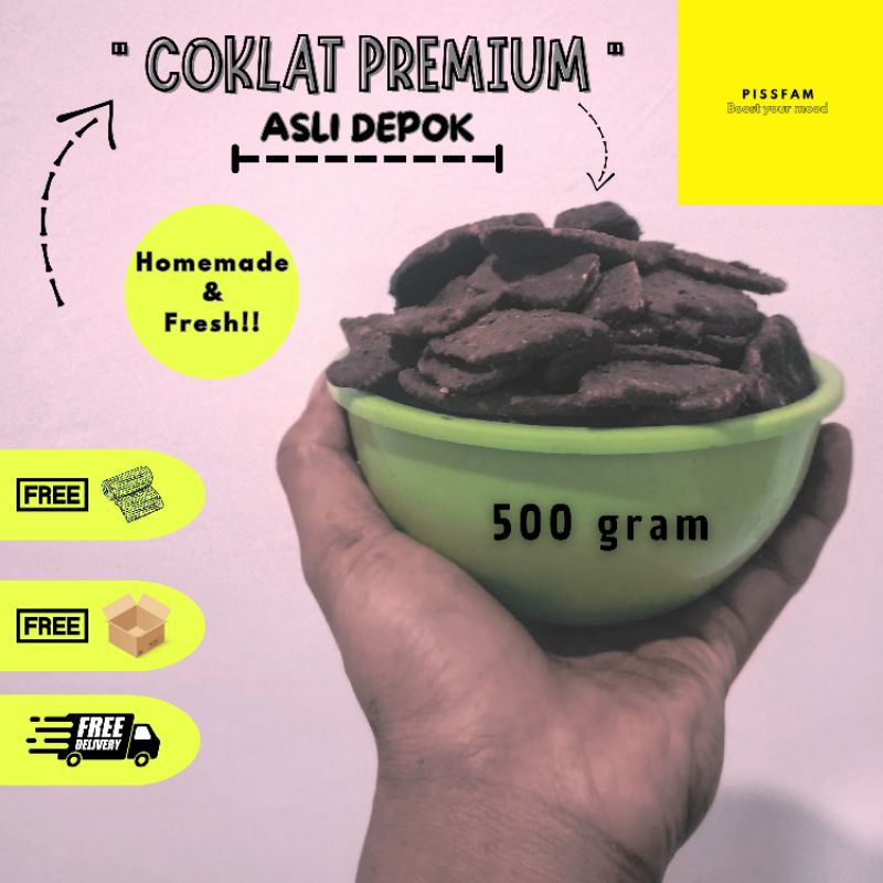 

( 500 gram ) Keripik Pisang Cokelat - PISSFAM OFFICIAL HOMEMADE