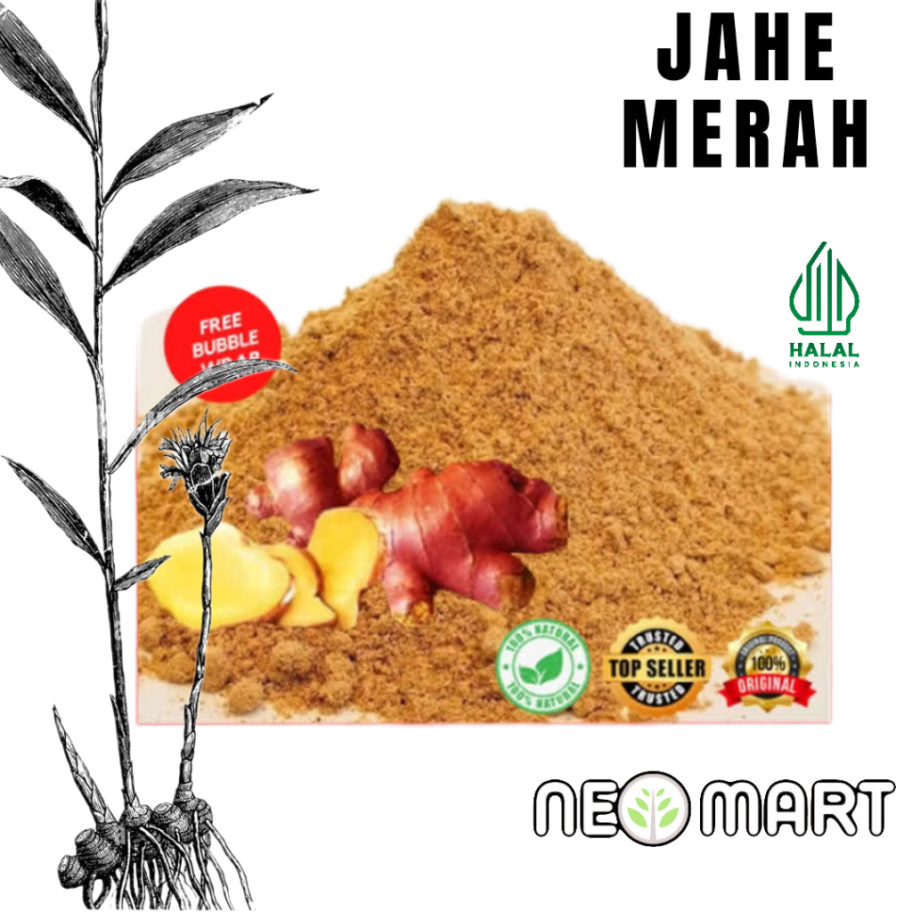 

Jahe Merah Bubuk 100gr / Murni / Ground Ginger / Rempah / JSR 100% PREMIUM QUALITY