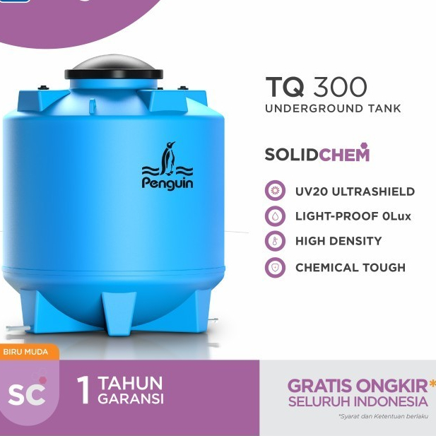 Penguin Tangki | Toren | Tandon Kimia TQ 300 3000 liter