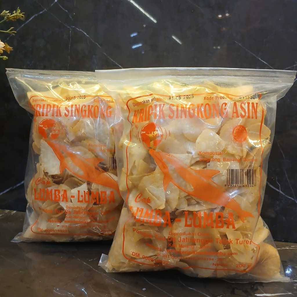 

Keripik Singkong Lumba Lumba KECIL (Asin) 200g