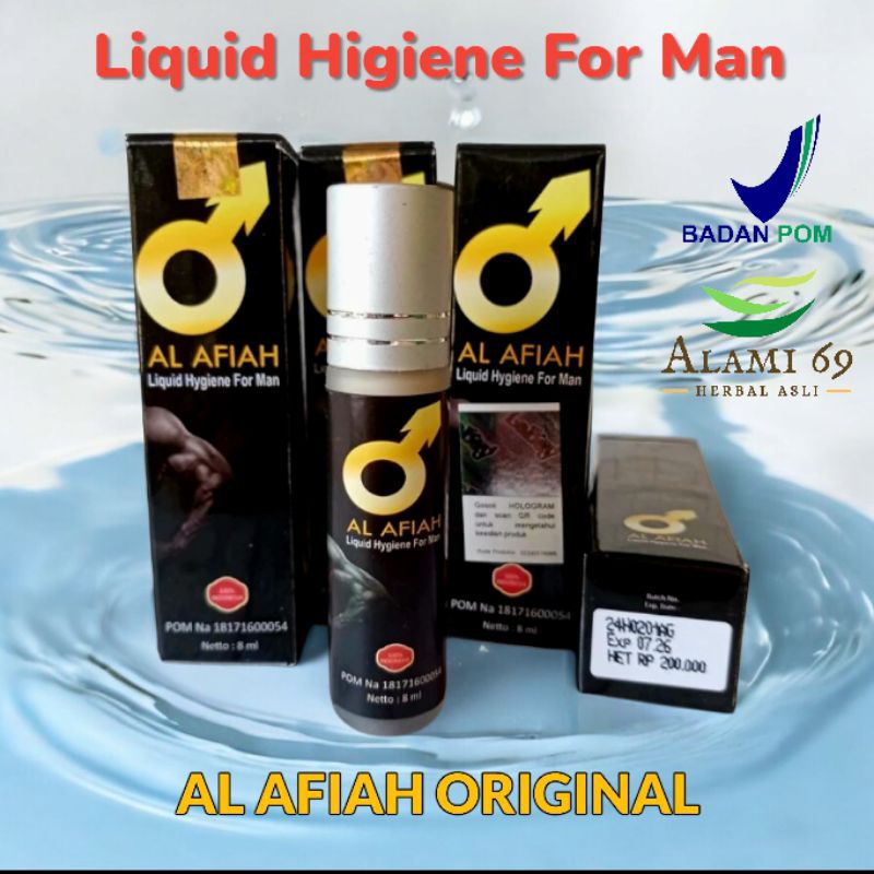 Al Afiah Liquid Hygien for Man Herbal Oles Pria Tahan Lama Original BPOM