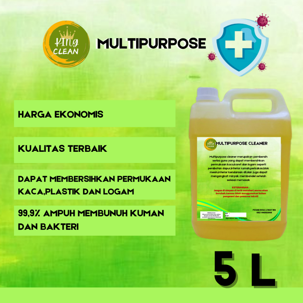 Multi Purpose Cleaner/Cairan ajaib HOREKA/5 Liter