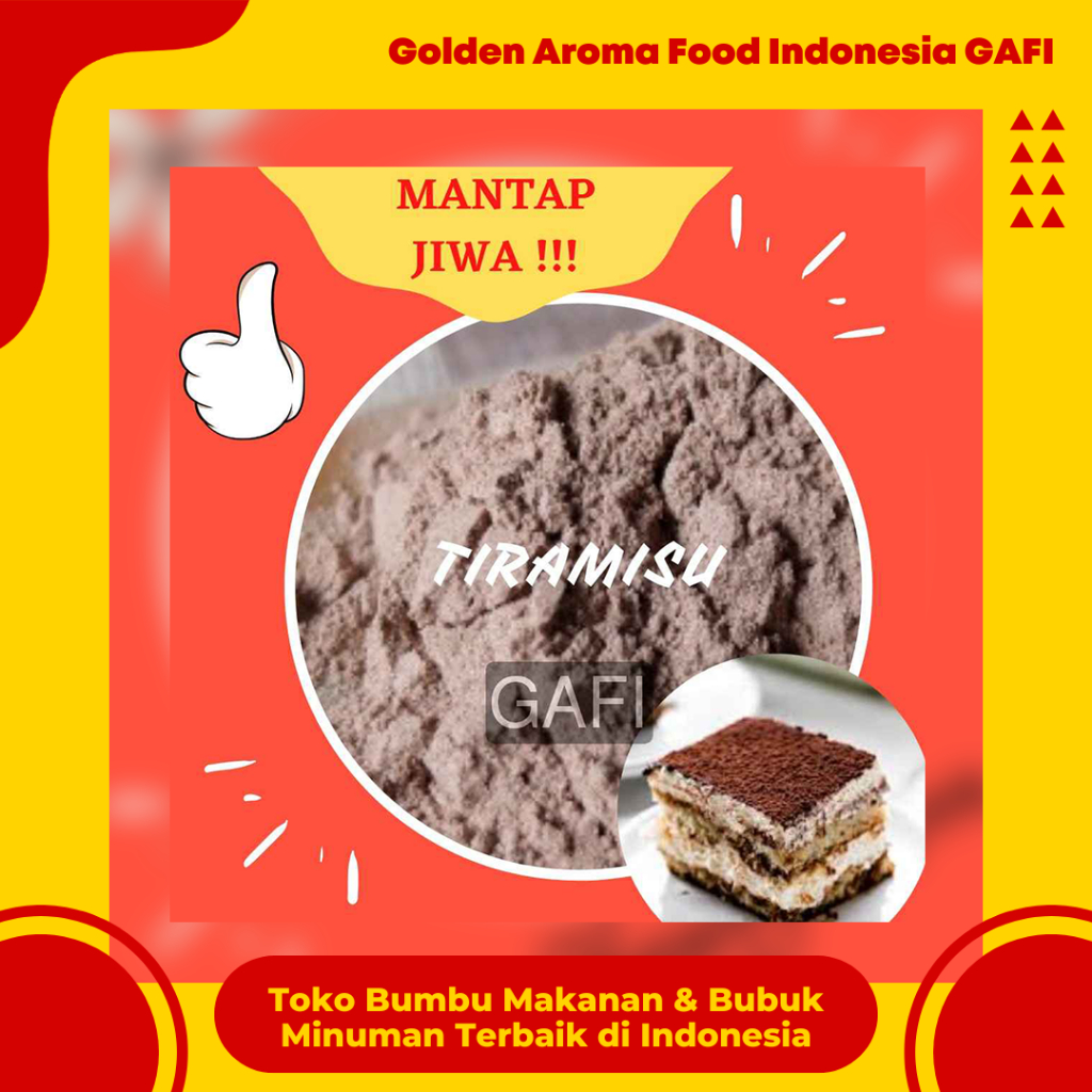 

Bumbu Tabur Tiramisu 1 Kg Murah Enak Halal Bubuk Tabur Rasa Tiramisu 1 Kg Golden Aroma