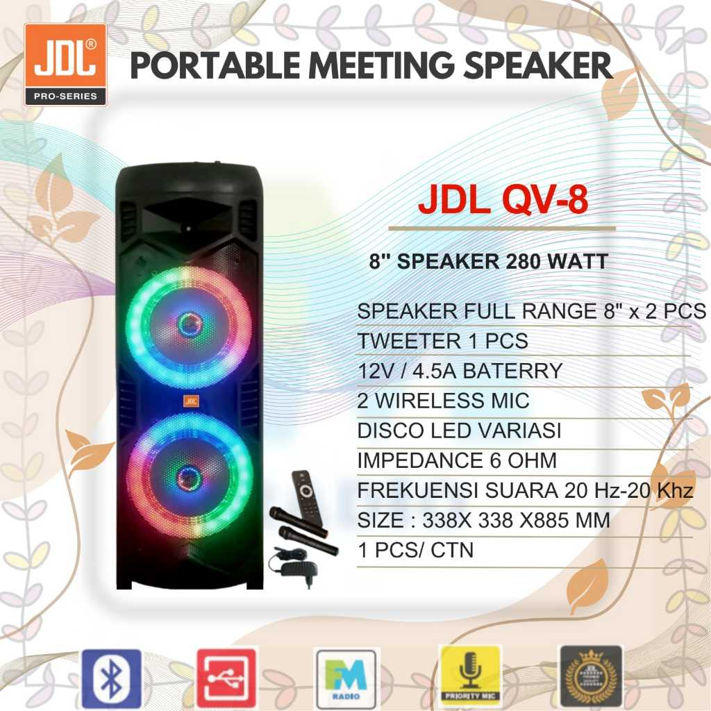 Grosir Speaker Portable Meeting JDL QV 8