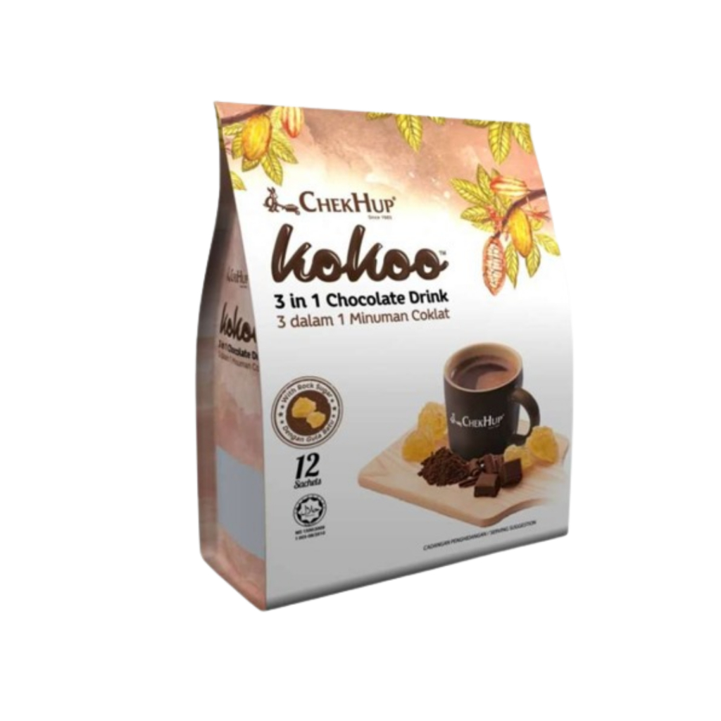 

CHECK HUP KOKOO 3 in 1 hot chocolate drink 12 sachets