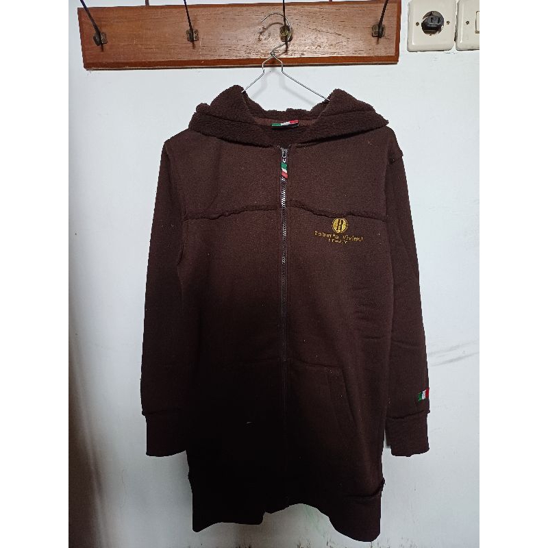 jaket zipper hoodie parka roberta viviani second original