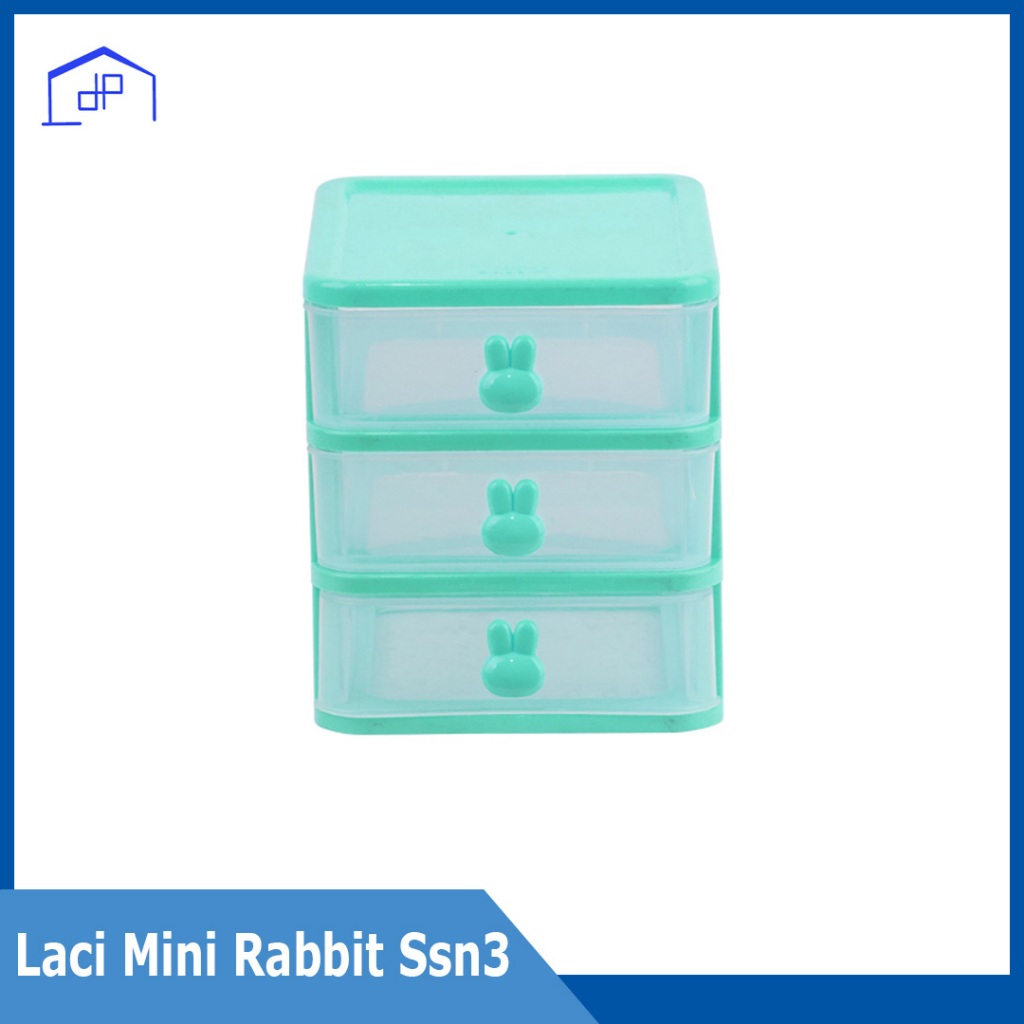 

Laci Mini Rabbit Susun 3 - Laci Mini Plastik - Tempat Alat Tulis Plastik