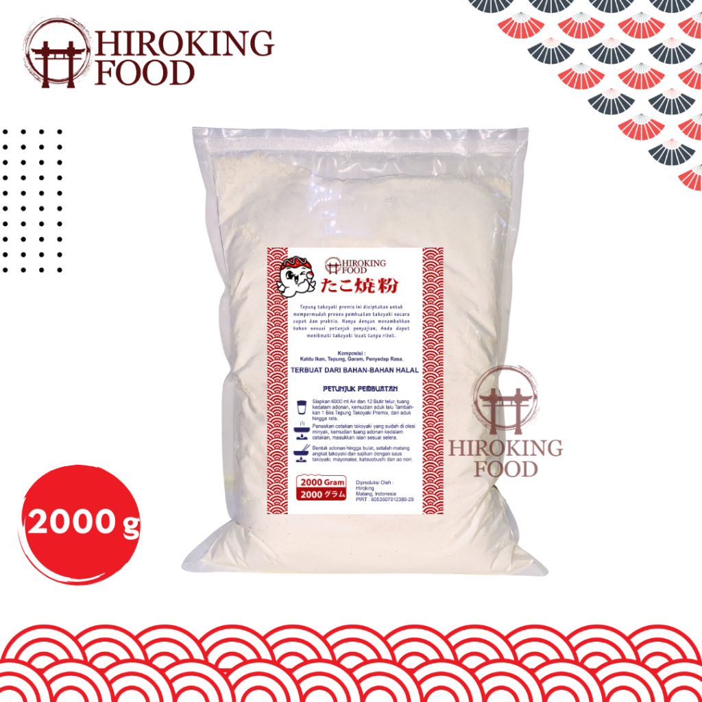 

HIROKING FOOD Tepung Takoyaki Premix 2000 g