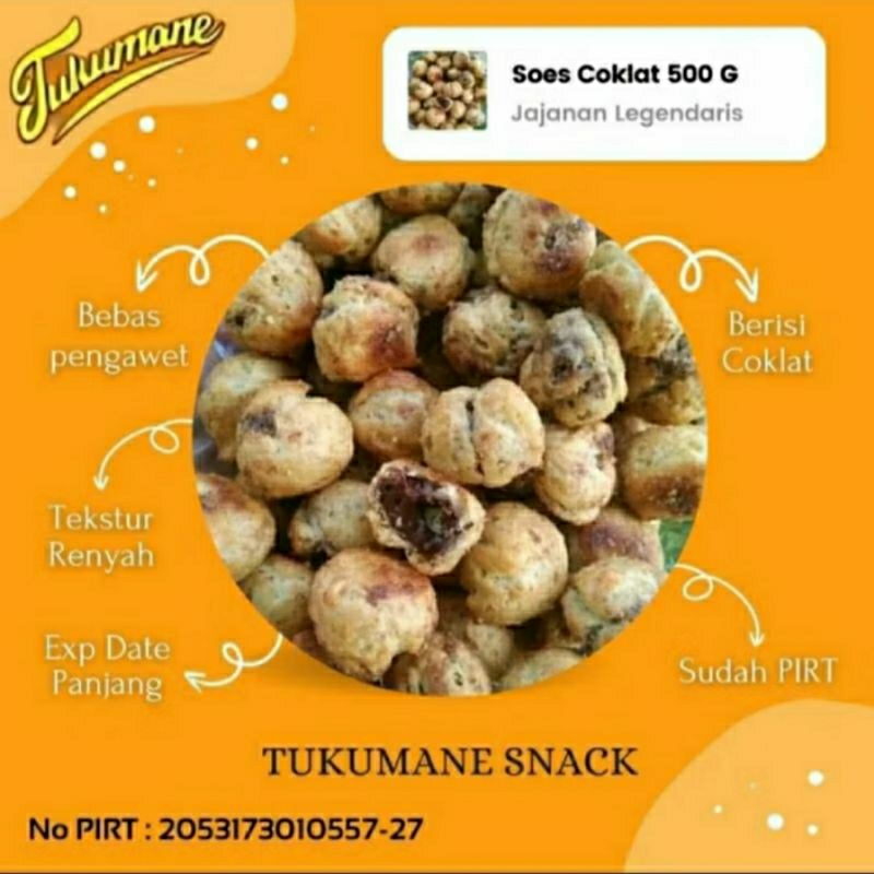 

Kue soes coklat 1 ball atau dus